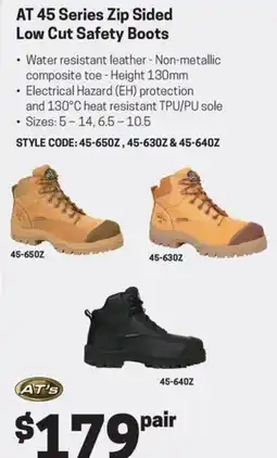 Blackwoods AT 45 Series Zip Sided Low Cut Safety Boots offer
