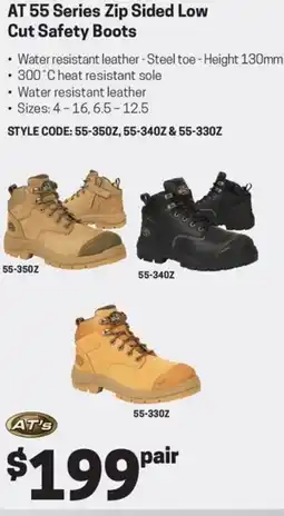 Blackwoods AT 55 Series Zip Sided Low Cut Safety Boots offer