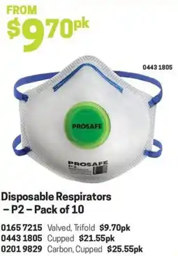 Blackwoods Disposable Respirators offer