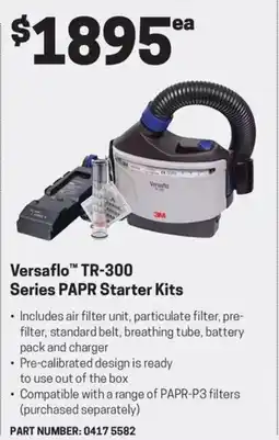 Blackwoods Versaflo™ TR-300 Series PAPR Starter Kits offer