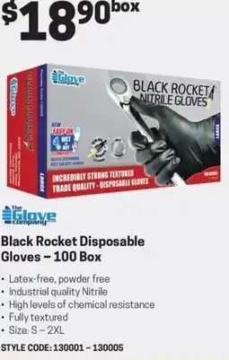 Blackwoods Black Rocket Disposable Gloves offer