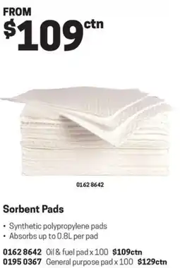 Blackwoods Sorbent Pads offer