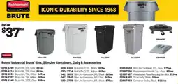 Blackwoods Round Industrial Brute Bins, Slim Jim Containers, Dolly & Accessories offer