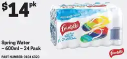 Blackwoods Spring Water offer