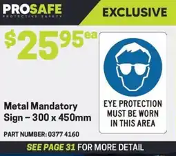 Blackwoods Metal Mandatory Sign offer