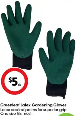 Coles Greenleaf Latex Gardening Gloves offer
