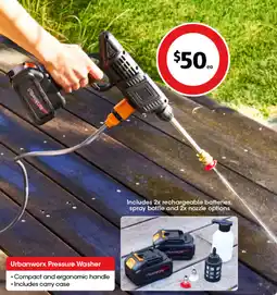 Coles Urbanworx Pressure Washer offer
