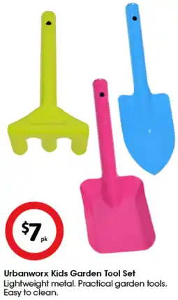 Coles Urbanworx Kids Garden Tool Set offer