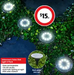 Coles Urbanworx Solar Disk Light offer