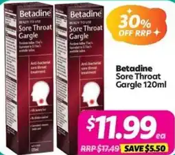 Your Discount Chemist Betadine Sore Throat Gargle offer