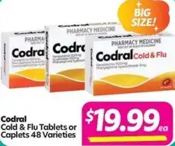 Your Discount Chemist Codral Cold & Flu Tablets or Caplets offer