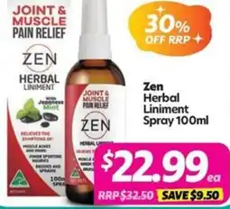 Your Discount Chemist Zen Herbal Liniment Spray offer