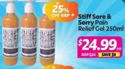 Your Discount Chemist Stiff Sore & Sorry Pain Relief Gel offer