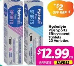 Your Discount Chemist Hydralyte Plus Sports Effervescent offer