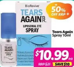 Your Discount Chemist Tears Again Spray offer