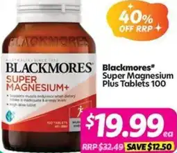 Your Discount Chemist Blackmores Super Magnesium Plus offer