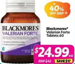 Your Discount Chemist Blackmores Valerian Forte offer