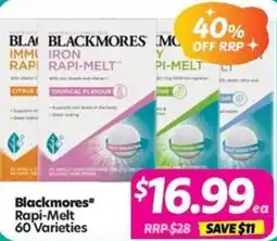 Your Discount Chemist Blackmores* Rapi-Melt offer