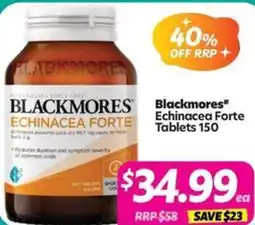 Your Discount Chemist Blackmores Echinacea Forte offer