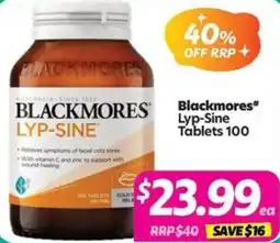 Your Discount Chemist Elackmores Lyp-Sine offer