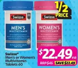 Your Discount Chemist Swisse Men's or Women's Multivitamin offer