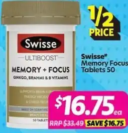 Your Discount Chemist Swisse Memory Focus offer