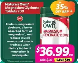 Your Discount Chemist Nature's Own Magnesium Glycinate offer