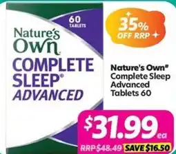 Your Discount Chemist Nature's Own" Complete Sleep Advanced offer