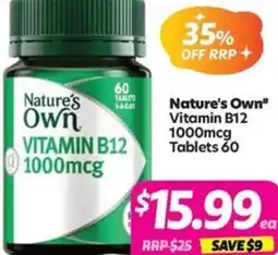 Your Discount Chemist Nature's Own" Vitamin B12 offer