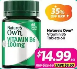 Your Discount Chemist Nature's Own" Vitamin B6 offer