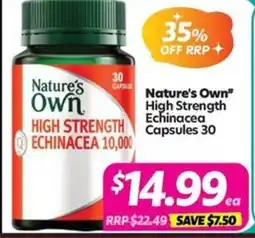 Your Discount Chemist Nature's Own* High Strength Echinacea offer