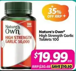 Your Discount Chemist Nature's Own" High Strength Garlic offer