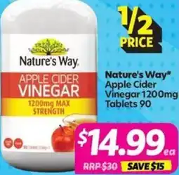 Your Discount Chemist Nature's Way" Apple Cider Vinegar offer