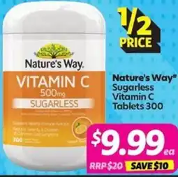 Your Discount Chemist Nature's way" sugarless vitamin c offer
