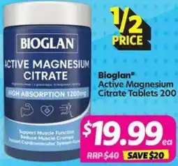 Your Discount Chemist Bioglan Active Magnesium Citrate offer