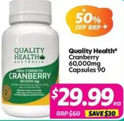Your Discount Chemist Quality Health Cranberry offer