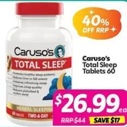 Your Discount Chemist Caruso's Total Sleep offer