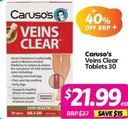 Your Discount Chemist Caruso's Veins Clear offer