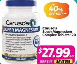 Your Discount Chemist Caruso's Super Magnesium Complex offer