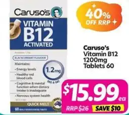 Your Discount Chemist Caruso's Vitamin B12 offer