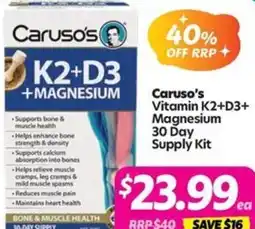 Your Discount Chemist Caruso's Vitamin K2+D3+ Magnesium offer