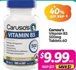 Your Discount Chemist Caruso's Vitamin B3 offer