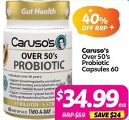 Your Discount Chemist Caruso's Over 50's Probiotic offer