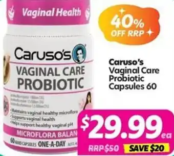 Your Discount Chemist Caruso's Vaginal Care Probiotic offer