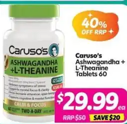 Your Discount Chemist Caruso's Ashwagandha + L-Theanine offer