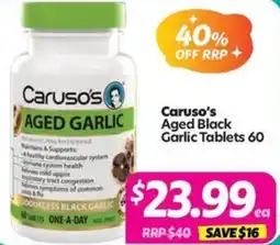 Your Discount Chemist Caruso's Aged Black Garlic offer