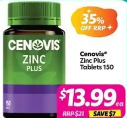 Your Discount Chemist Cenovis* Zinc Plus offer