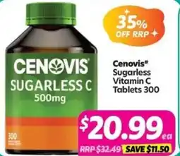 Your Discount Chemist Cenovis" Sugarless Vitamin C offer
