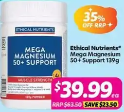 Your Discount Chemist Ethical Nutrients" Mega Magnesium 50+ Support offer