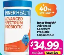 Your Discount Chemist Inner Health" Advanced Spectrum Probiotic offer